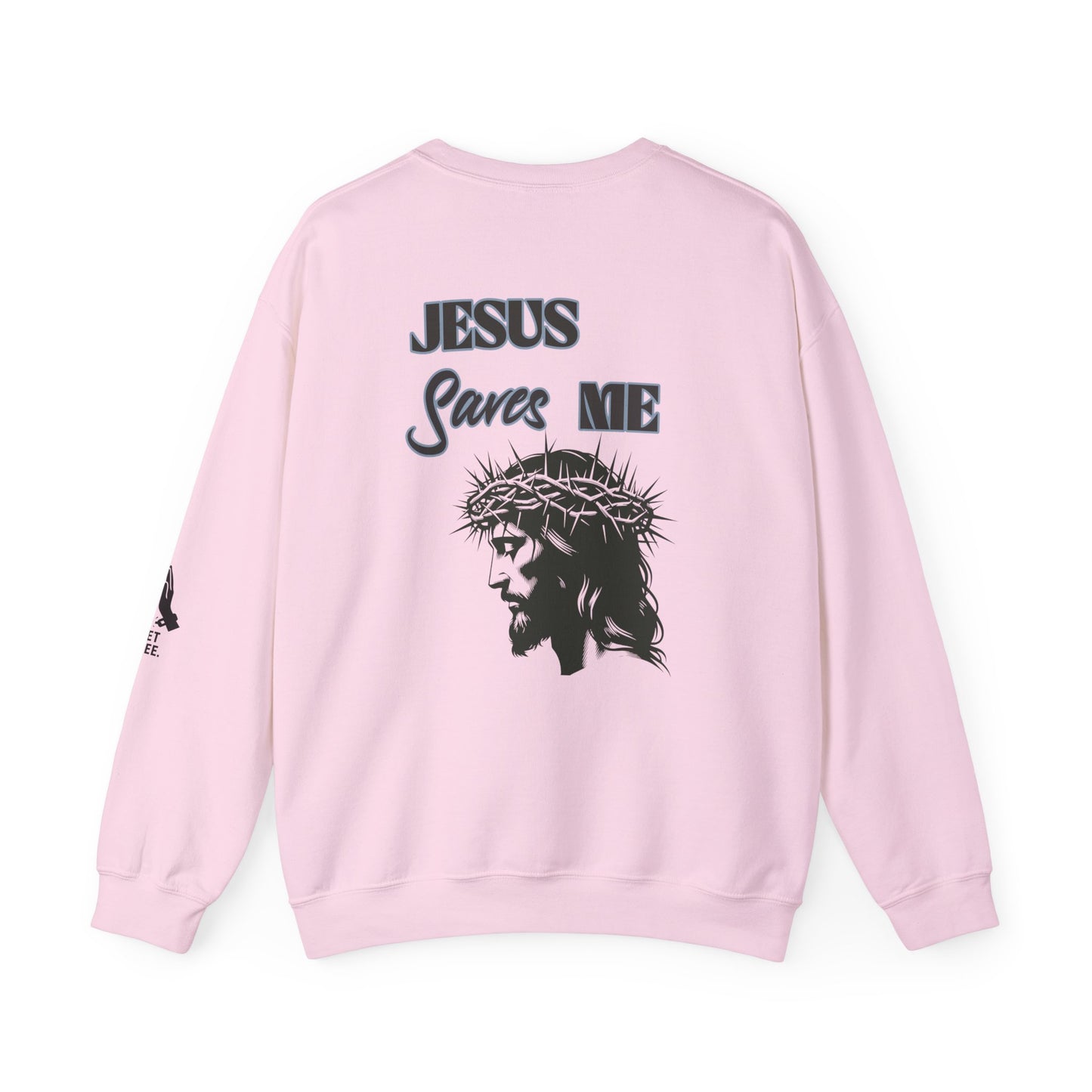 Faith-Inspired Unisex Crewneck Sweatshirt - Jesus Saves Me Design