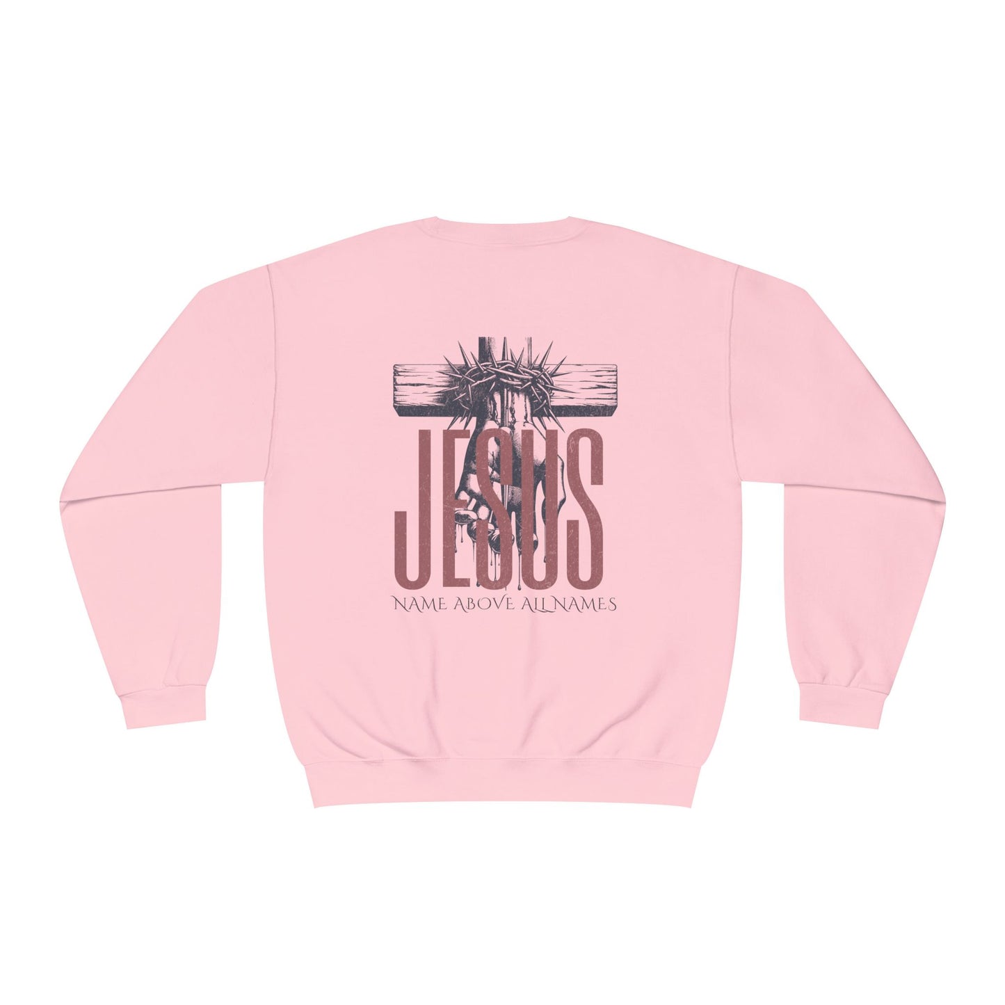 Faith-Inspired Unisex Crewneck Sweatshirt - 'Jesus, Name Above All Names'